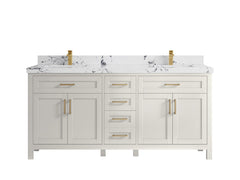 Cambridge 72 in. W x 22 in. D Double Sink Bathroom Vanity - photo 41