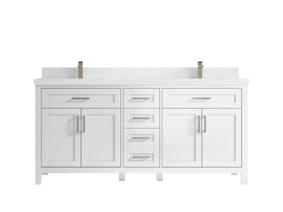Cambridge 72 in. W x 22 in. D Double Sink Bathroom Vanity - Willow Bath and Vanity