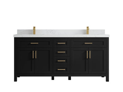 Cambridge 72 in. W x 22 in. D Double Sink Bathroom Vanity - Willow Bath and Vanity