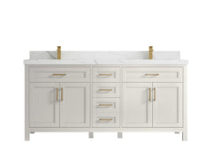 Cambridge 72 in. W x 22 in. D Double Sink Bathroom Vanity - photo 13