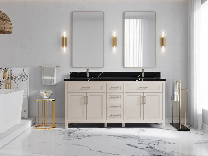 Cambridge 72 in. W x 22 in. D Double Sink Bathroom Vanity - photo 28