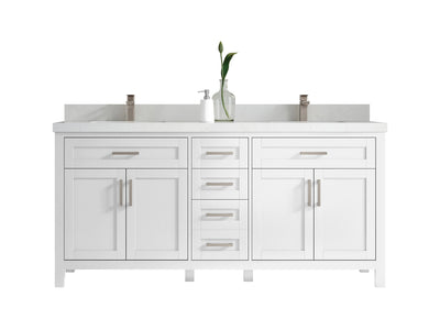 Cambridge 72 in. W x 22 in. D Double Sink Bathroom Vanity - Willow Bath and Vanity