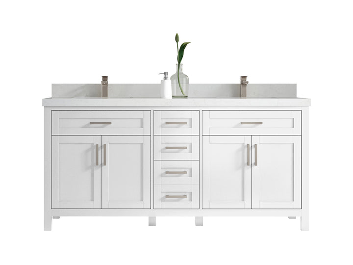 Cambridge 72 in. W x 22 in. D Double Sink Bathroom Vanity - photo 1