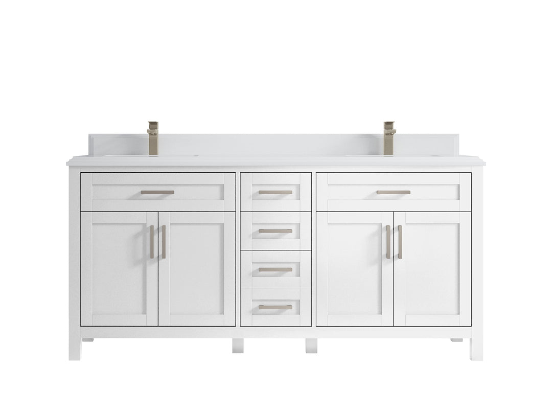 Cambridge 72 in. W x 22 in. D Double Sink Bathroom Vanity - Willow Bath and Vanity