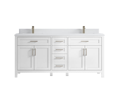 Cambridge 72 in. W x 22 in. D Double Sink Bathroom Vanity - Willow Bath and Vanity