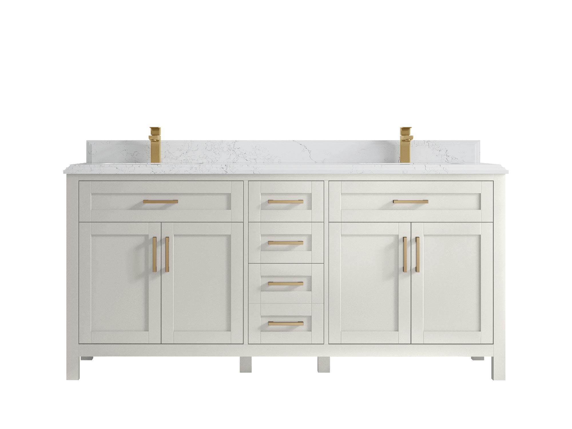 Cambridge 72 in. W x 22 in. D Double Sink Bathroom Vanity - Willow Bath and Vanity