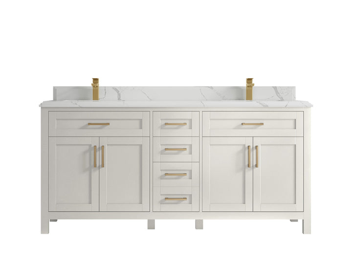 Cambridge 72 in. W x 22 in. D Double Sink Bathroom Vanity - photo 45