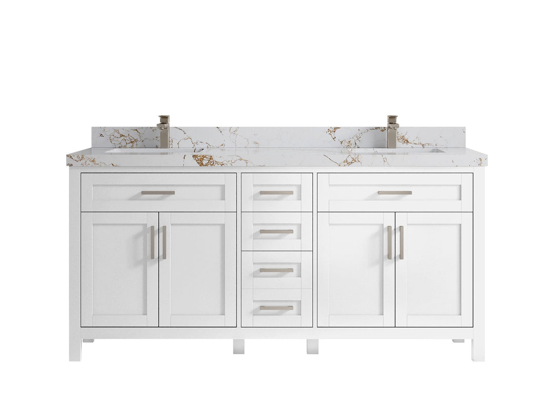 Cambridge 72 in. W x 22 in. D Double Sink Bathroom Vanity - Willow Bath and Vanity