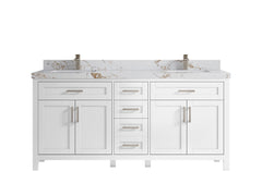 Cambridge 72 in. W x 22 in. D Double Sink Bathroom Vanity - photo 42