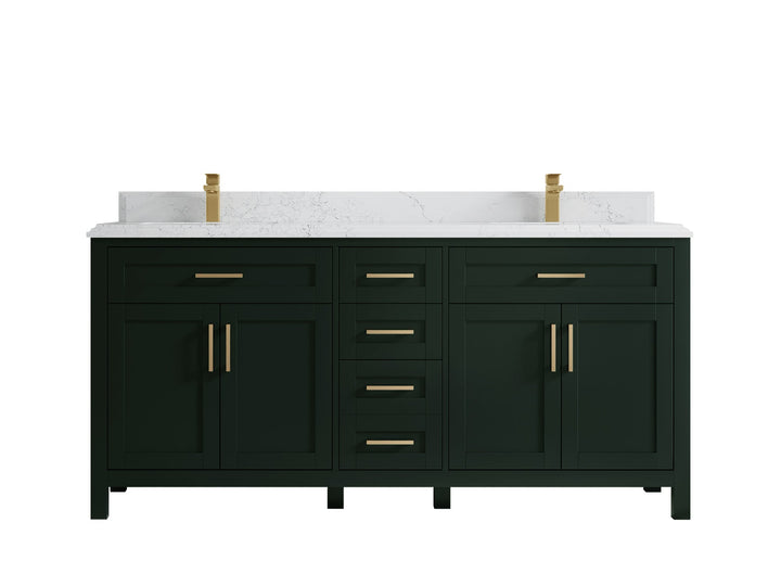 Cambridge 72 in. W x 22 in. D Double Sink Bathroom Vanity - photo 34