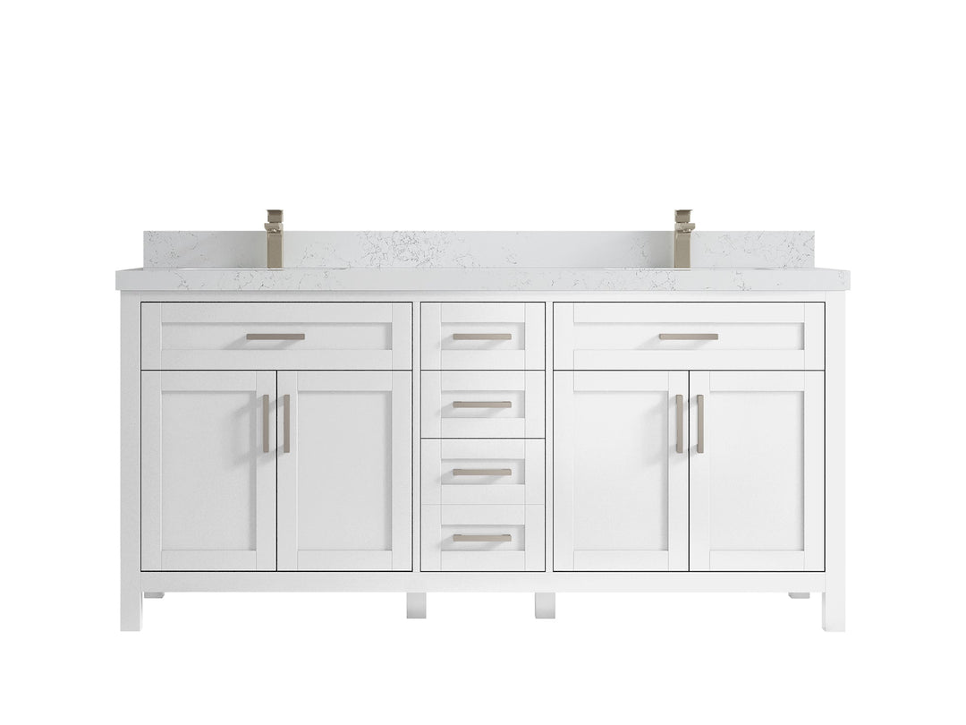 Cambridge 72 in. W x 22 in. D Double Sink Bathroom Vanity - Willow Bath and Vanity