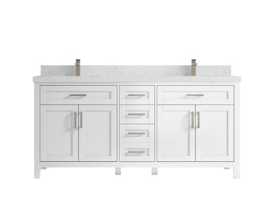 Cambridge 72 in. W x 22 in. D Double Sink Bathroom Vanity - Willow Bath and Vanity