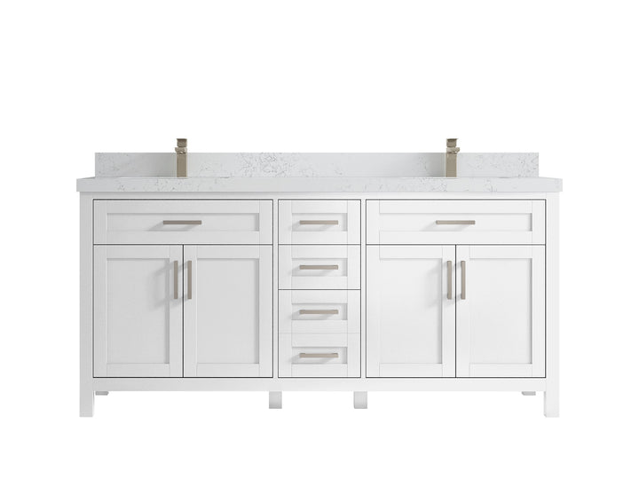 Cambridge 72 in. W x 22 in. D Double Sink Bathroom Vanity - photo 39
