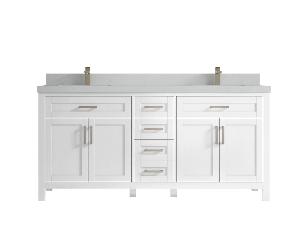 Cambridge 72 in. W x 22 in. D Double Sink Bathroom Vanity - Willow Bath and Vanity
