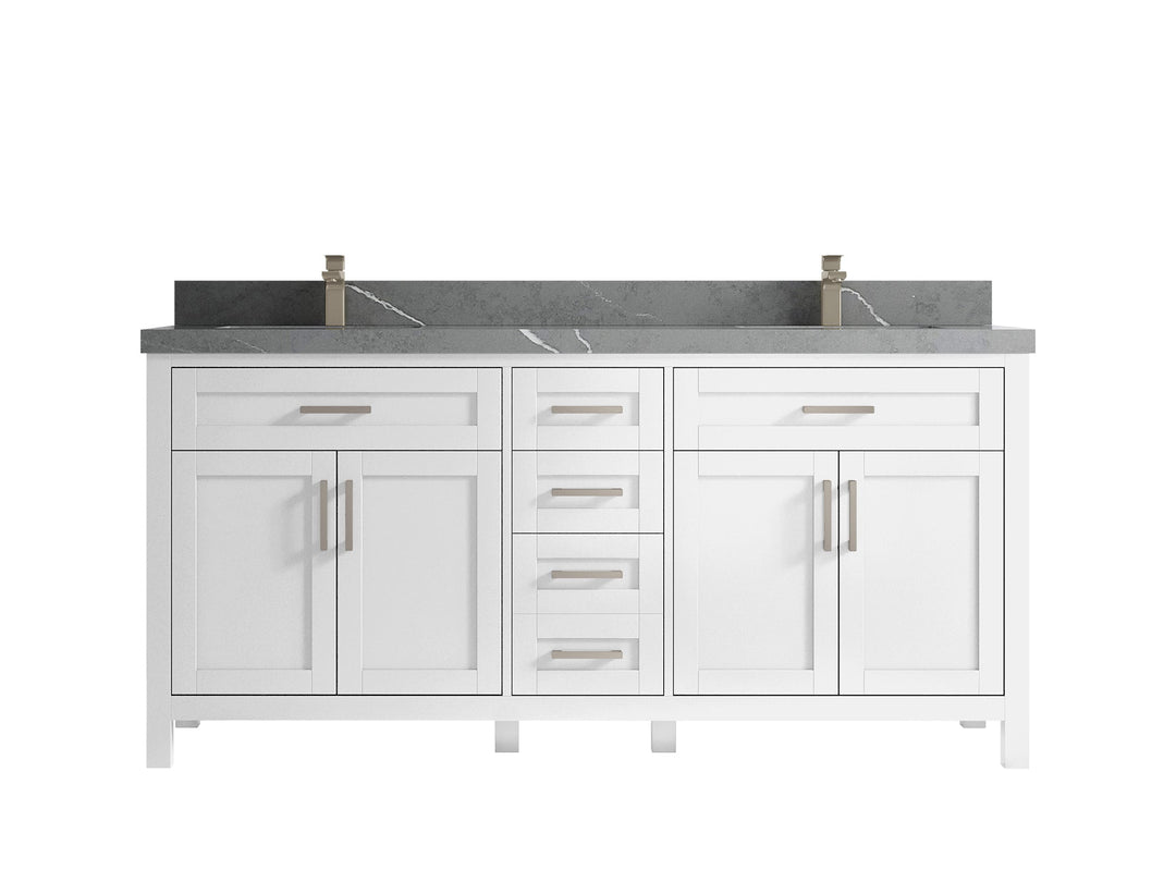 Cambridge 72 in. W x 22 in. D Double Sink Bathroom Vanity - Willow Bath and Vanity