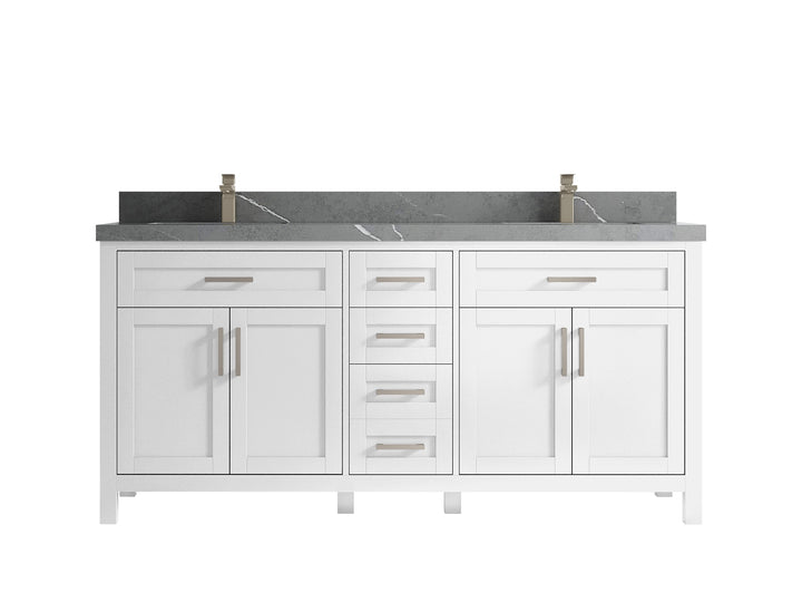 Cambridge 72 in. W x 22 in. D Double Sink Bathroom Vanity - photo 43