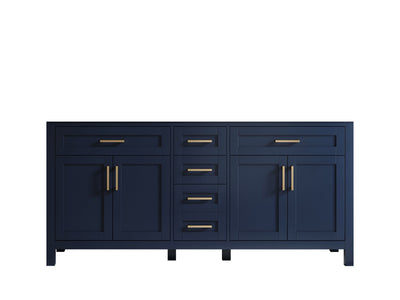 Cambridge 72 in. W x 22 in. D Double Sink Bathroom Vanity - Willow Bath and Vanity