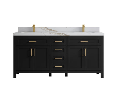 Cambridge 72 in. W x 22 in. D Double Sink Bathroom Vanity - Willow Bath and Vanity