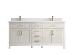 Cambridge 72 in. W x 22 in. D Double Sink Bathroom Vanity - photo 49