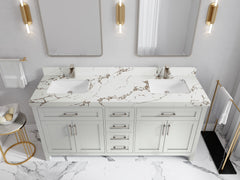 Cambridge 72 in. W x 22 in. D Double Sink Bathroom Vanity - photo 33