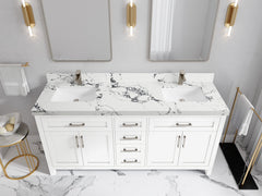 Cambridge 72 in. W x 22 in. D Double Sink Bathroom Vanity - photo 43