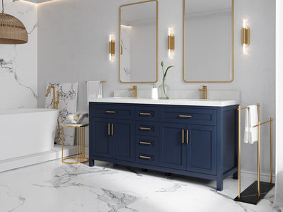 Cambridge 72 in. W x 22 in. D Double Sink Bathroom Vanity - Willow Bath and Vanity