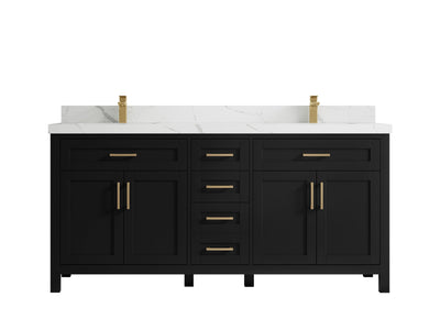 Cambridge 72 in. W x 22 in. D Double Sink Bathroom Vanity - Willow Bath and Vanity