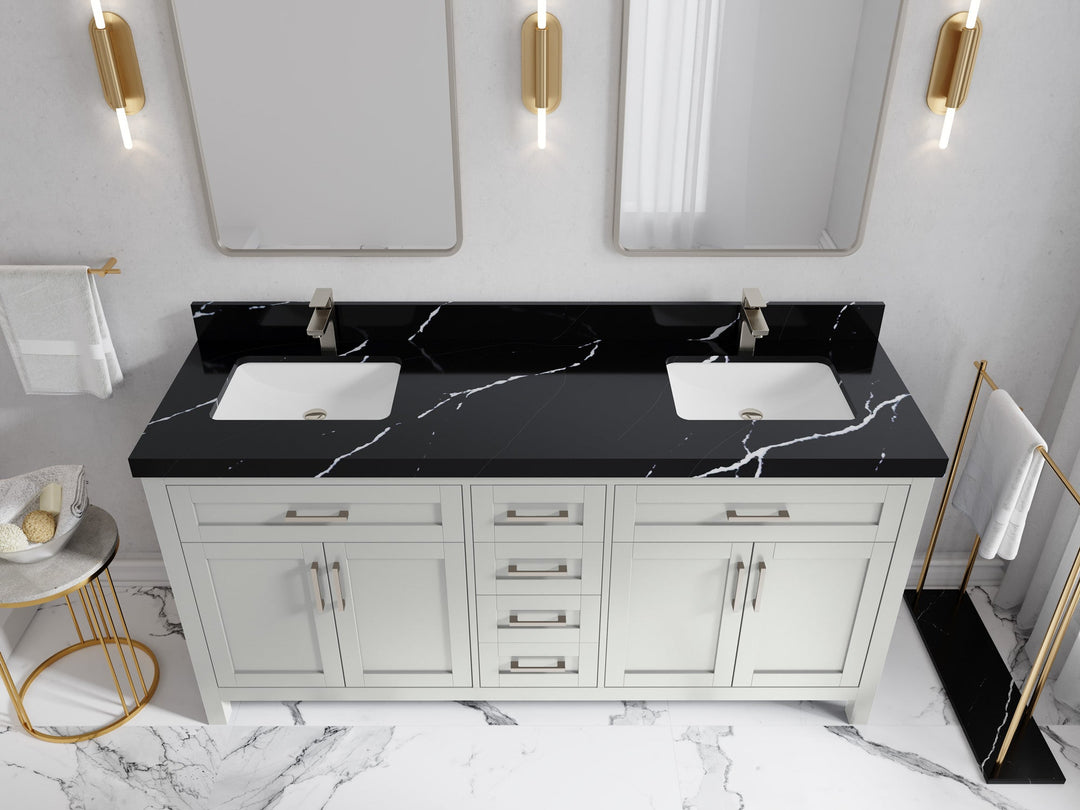Cambridge 72 in. W x 22 in. D Double Sink Bathroom Vanity - Willow Bath and Vanity
