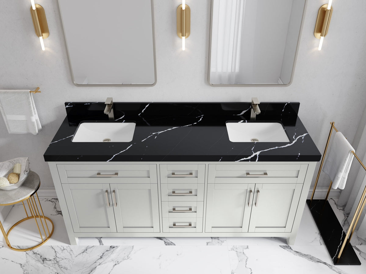 Cambridge 72 in. W x 22 in. D Double Sink Bathroom Vanity - Willow Bath and Vanity