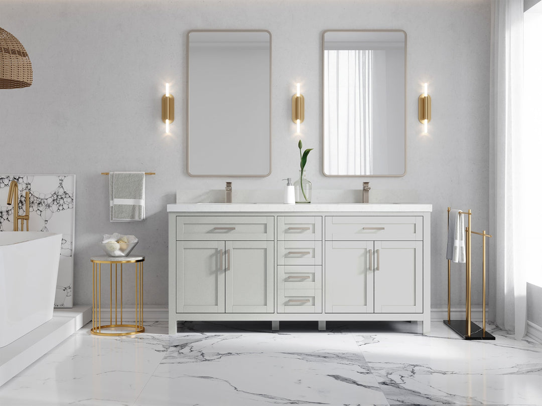 Cambridge 72 in. W x 22 in. D Double Sink Bathroom Vanity - Willow Bath and Vanity