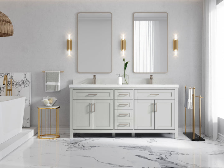 Cambridge 72 in. W x 22 in. D Double Sink Bathroom Vanity - photo 4