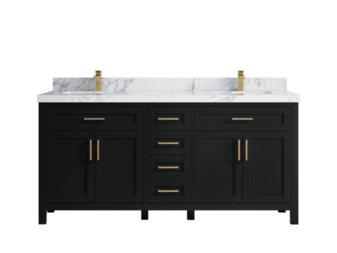 Cambridge 72 in. W x 22 in. D Double Sink Bathroom Vanity - Willow Bath and Vanity