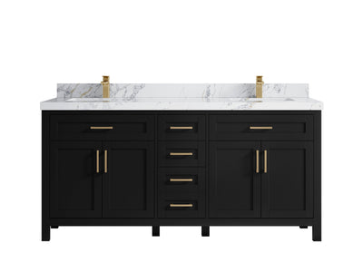 Cambridge 72 in. W x 22 in. D Double Sink Bathroom Vanity - Willow Bath and Vanity