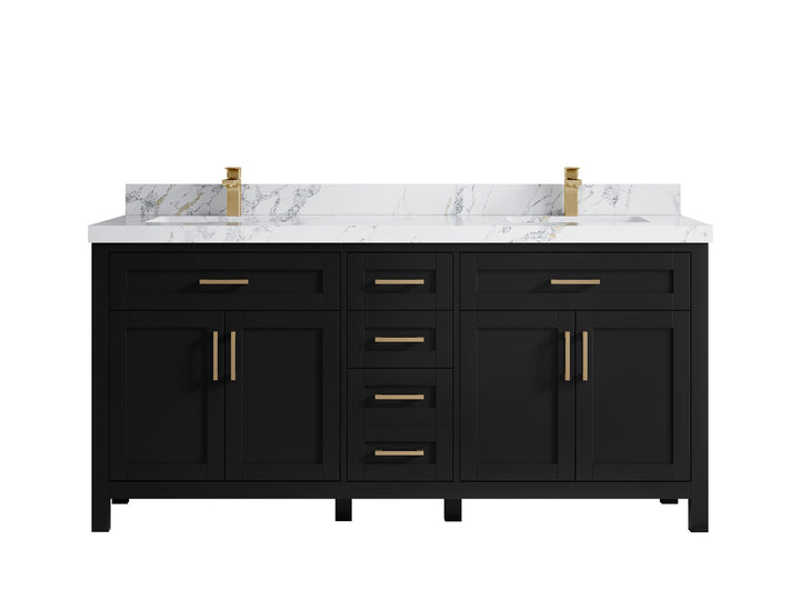Cambridge 72 in. W x 22 in. D Double Sink Bathroom Vanity - photo 49