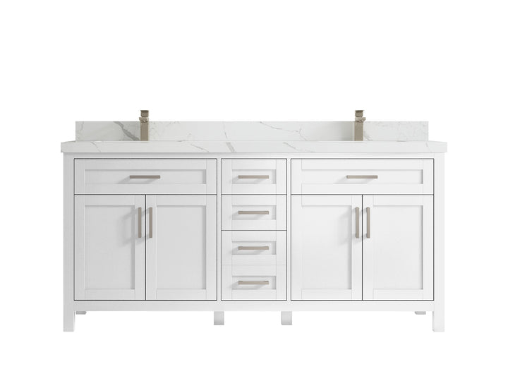 Cambridge 72 in. W x 22 in. D Double Sink Bathroom Vanity - photo 21
