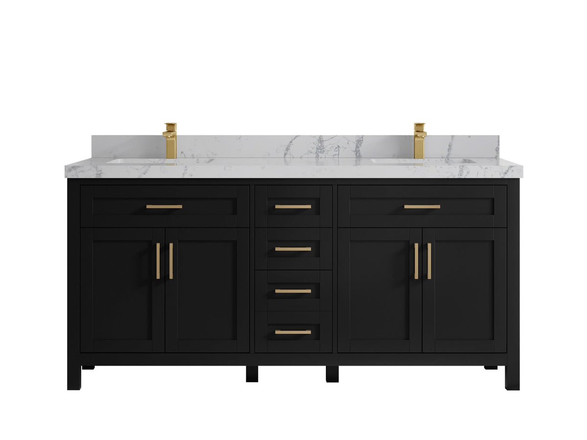 Cambridge 72 in. W x 22 in. D Double Sink Bathroom Vanity - Willow Bath and Vanity
