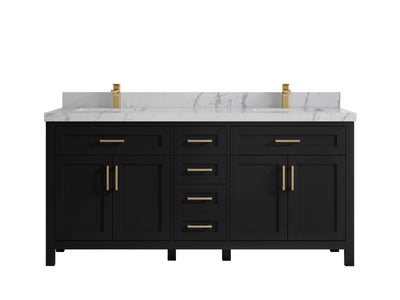 Cambridge 72 in. W x 22 in. D Double Sink Bathroom Vanity - Willow Bath and Vanity