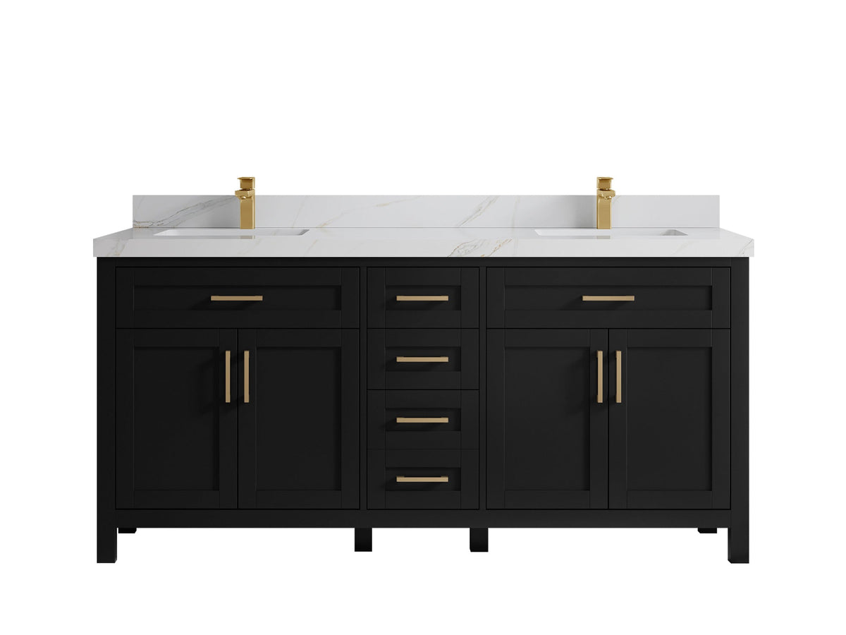 Cambridge 72 in. W x 22 in. D Double Sink Bathroom Vanity - Willow Bath and Vanity