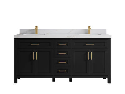 Cambridge 72 in. W x 22 in. D Double Sink Bathroom Vanity - Willow Bath and Vanity