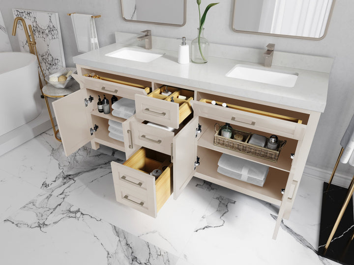 Cambridge 72 in. W x 22 in. D Double Sink Bathroom Vanity - photo 3