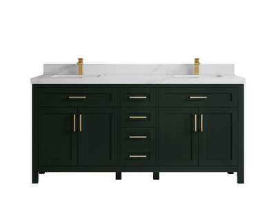 Cambridge 72 in. W x 22 in. D Double Sink Bathroom Vanity - Willow Bath and Vanity
