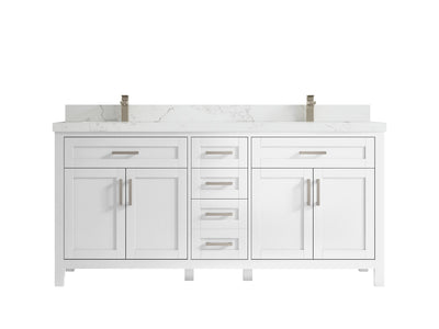 Cambridge 72 in. W x 22 in. D Double Sink Bathroom Vanity - Willow Bath and Vanity