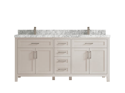 Cambridge 72 in. W x 22 in. D Double Sink Bathroom Vanity - Willow Bath and Vanity
