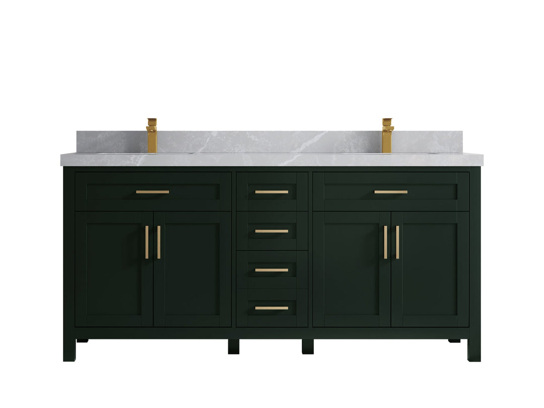 Cambridge 72 in. W x 22 in. D Double Sink Bathroom Vanity - Willow Bath and Vanity