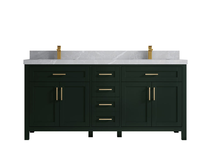 Cambridge 72 in. W x 22 in. D Double Sink Bathroom Vanity - photo 40