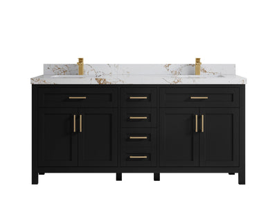Cambridge 72 in. W x 22 in. D Double Sink Bathroom Vanity - Willow Bath and Vanity