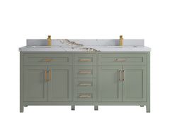 Cambridge 72 in. W x 22 in. D Double Sink Bathroom Vanity - photo 9
