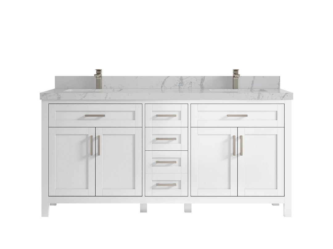 Cambridge 72 in. W x 22 in. D Double Sink Bathroom Vanity - Willow Bath and Vanity