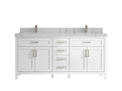 Cambridge 72 in. W x 22 in. D Double Sink Bathroom Vanity - Willow Bath and Vanity
