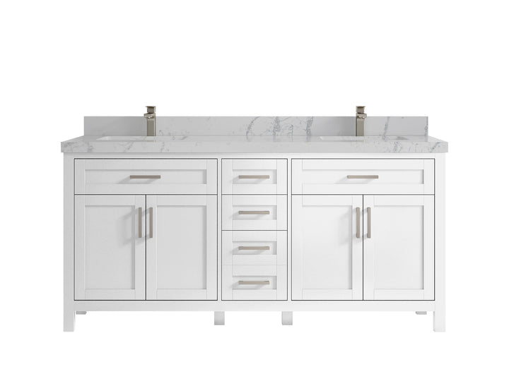 Cambridge 72 in. W x 22 in. D Double Sink Bathroom Vanity - photo 13